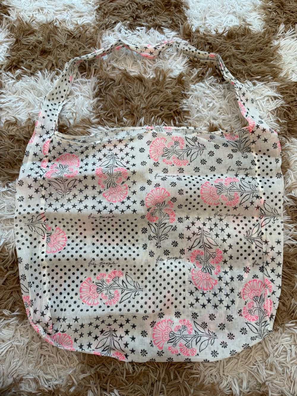 Free People Linen Tote Bag